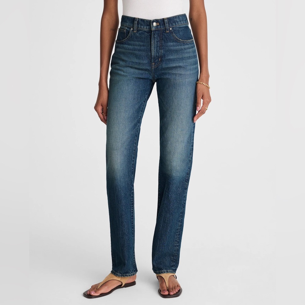 Madewell Longline Straight Jean Greendale Wash, 30